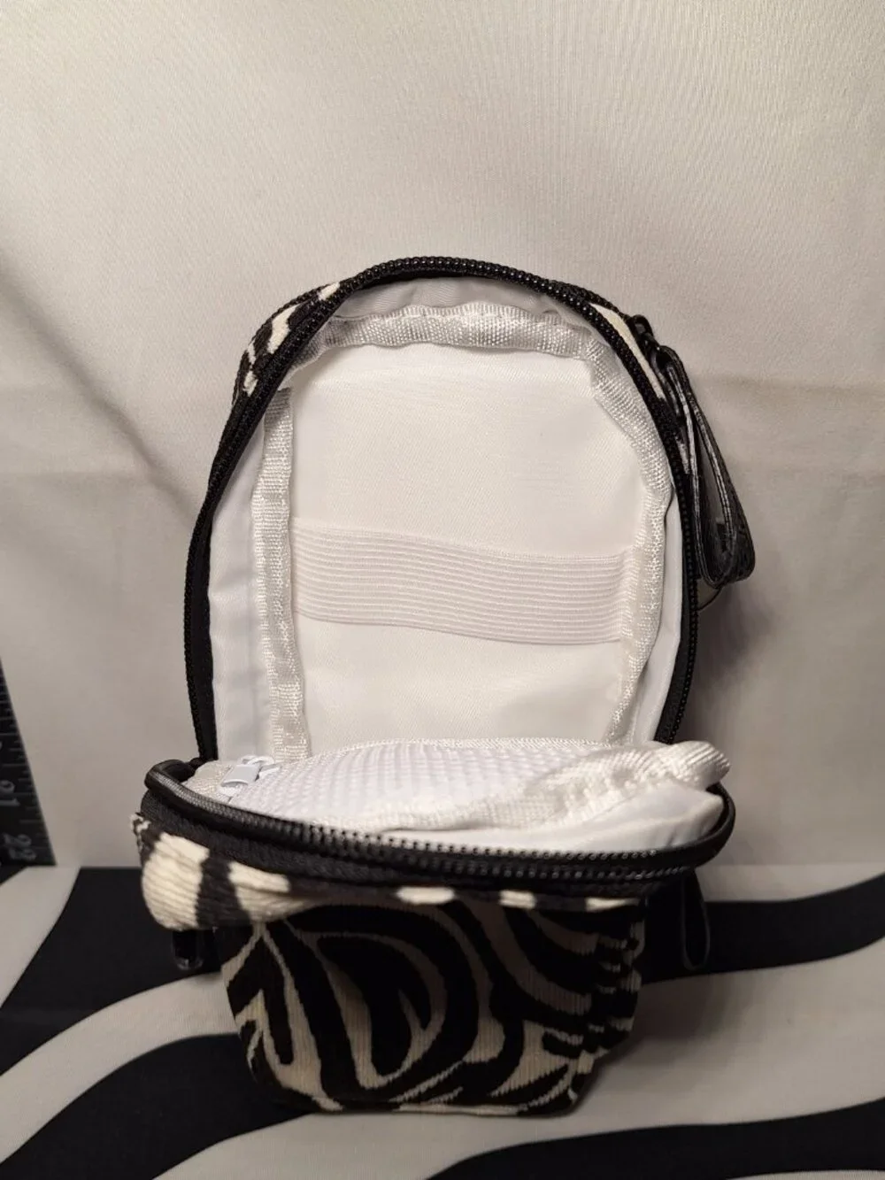 NWT Pencil Case Zebra Black & off-White